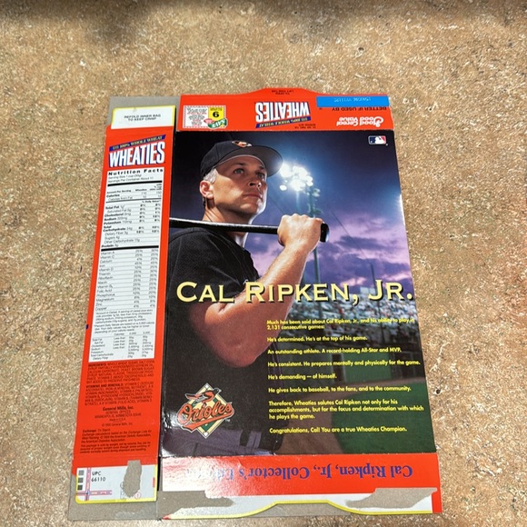 Cal Ripken Jr bundle.  Wheaties and mini box with 24 K  gold signature - Picture 3 of 11